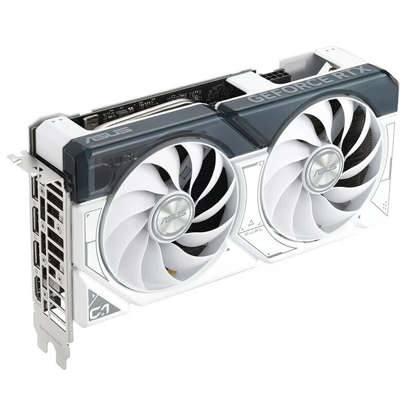 华硕DUAL-RTX4060TI-O8G-WHITE白色显卡