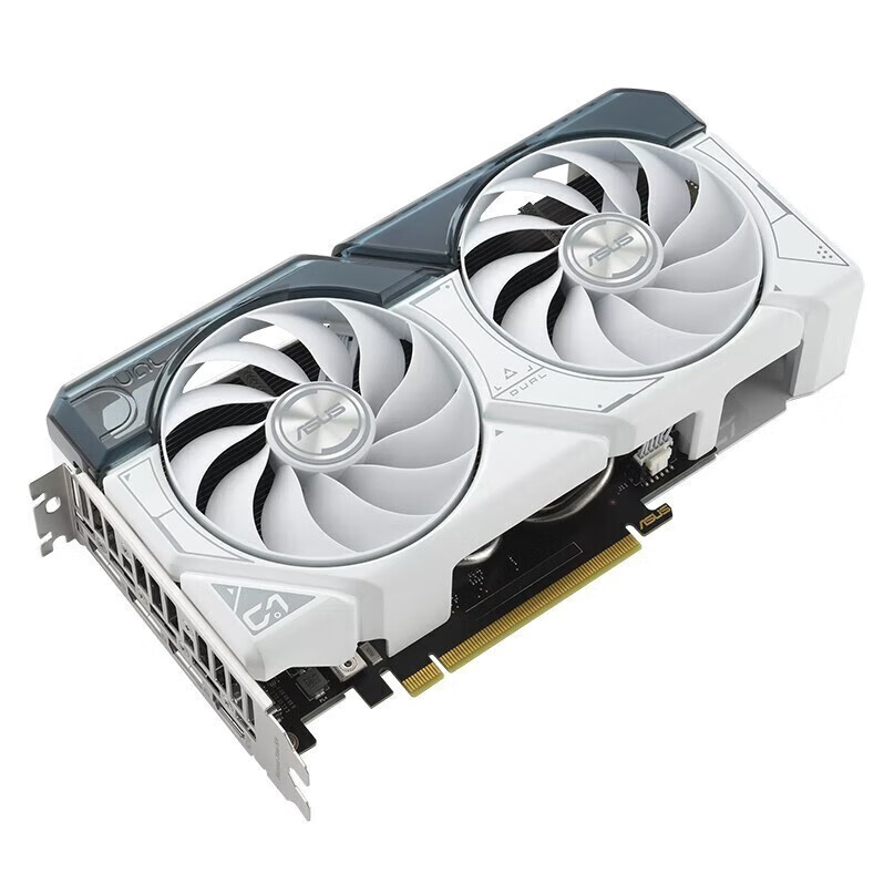 华硕DUAL-RTX4060TI-O8G-WHITE白色显卡